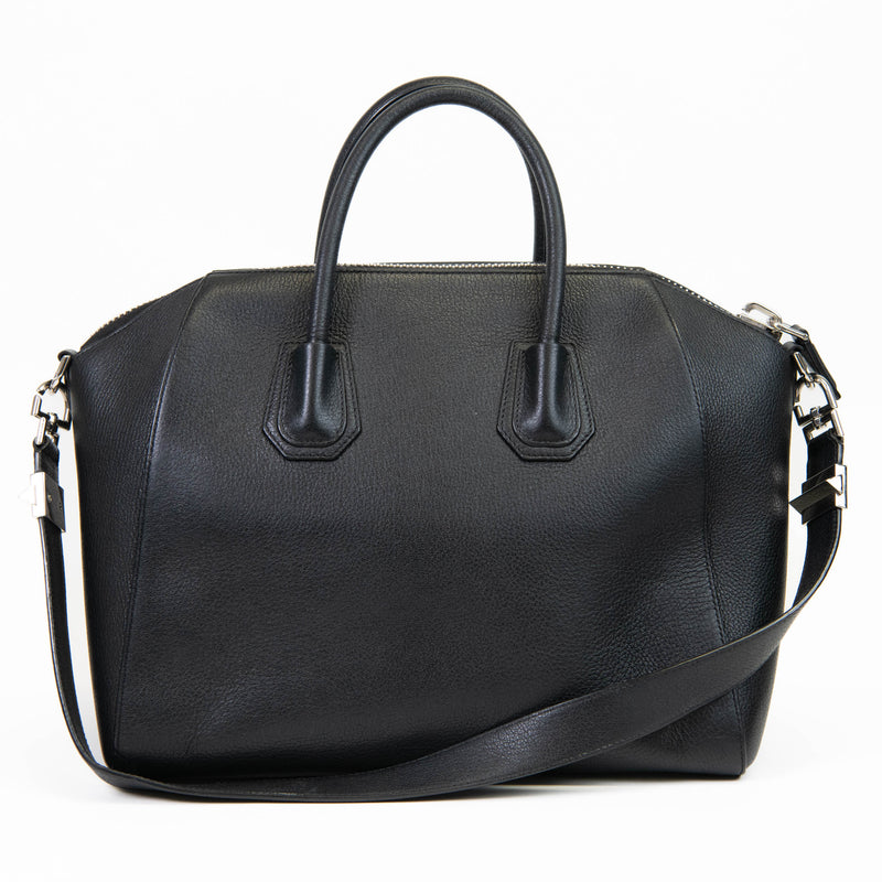 Givenchy Black Sugar Goatskin Medium Antigona Tote Bag