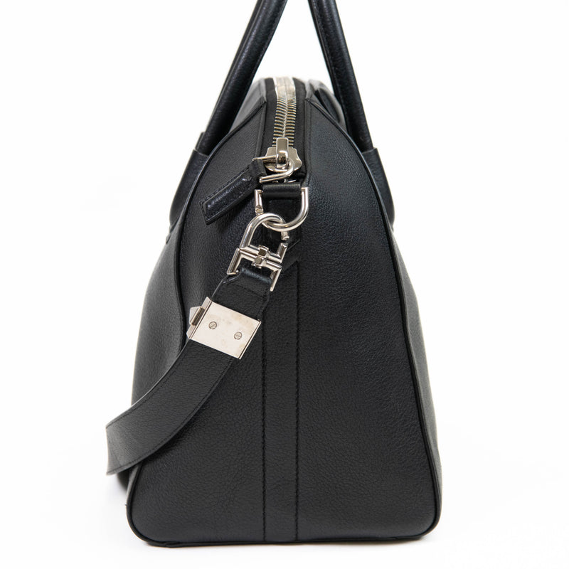 Givenchy Black Sugar Goatskin Medium Antigona Tote Bag