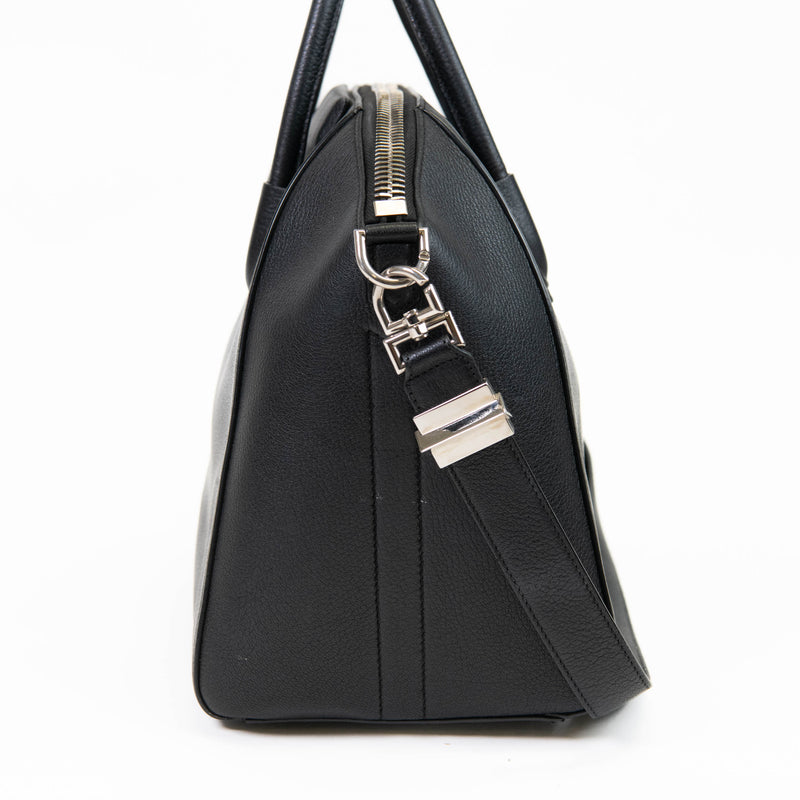 Givenchy Black Sugar Goatskin Medium Antigona Tote Bag