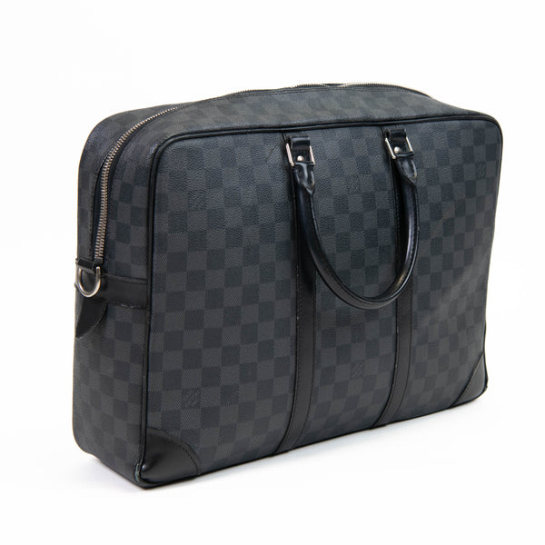 Louis Vuitton Damier Graphite Canvas Porte Documnets Voyage GM Bag