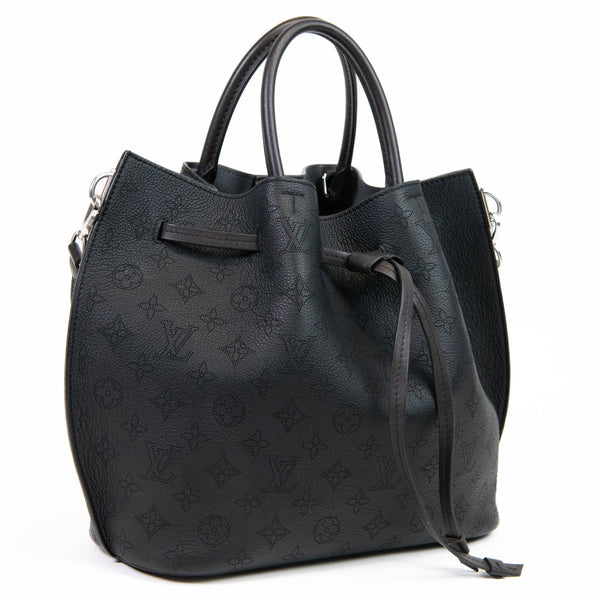 Louis Vuitton Black Mahina Girolata Leather Tote