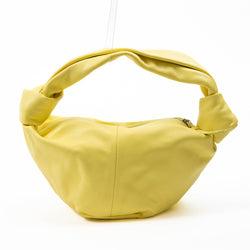 Bottega Veneta Yellow Calfskin Mini Double Knot Bag