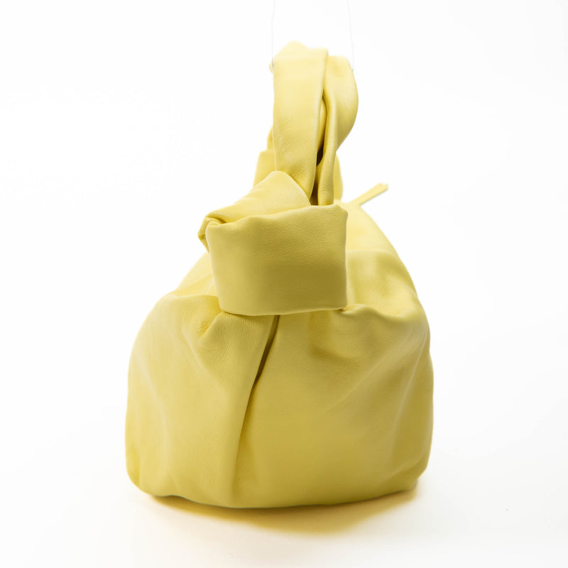 Bottega Veneta Yellow Calfskin Mini Double Knot Bag