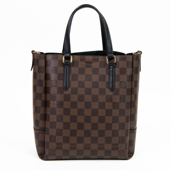 Louis Vuitton Black & Brown Damier Ebene Belmont PM