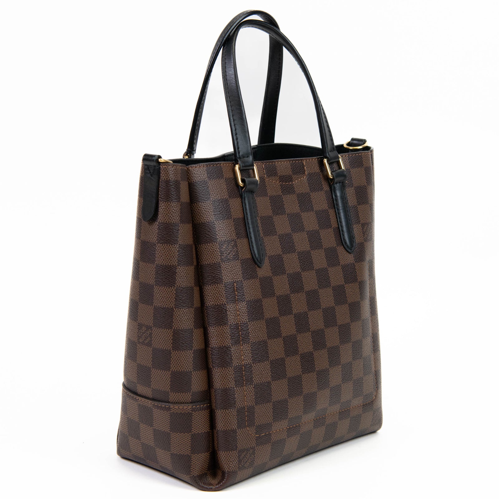 Louis Vuitton Black & Brown Damier Ebene Belmont PM – On Que Style