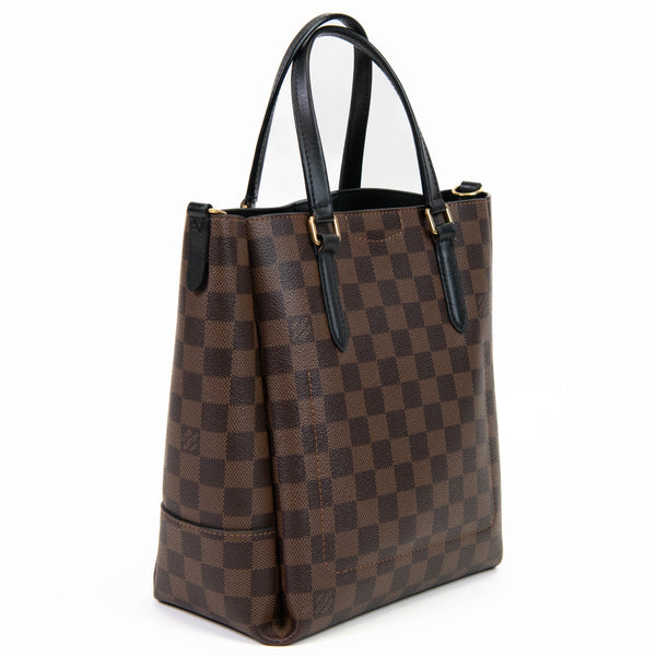 Louis Vuitton Black & Brown Damier Ebene Belmont PM