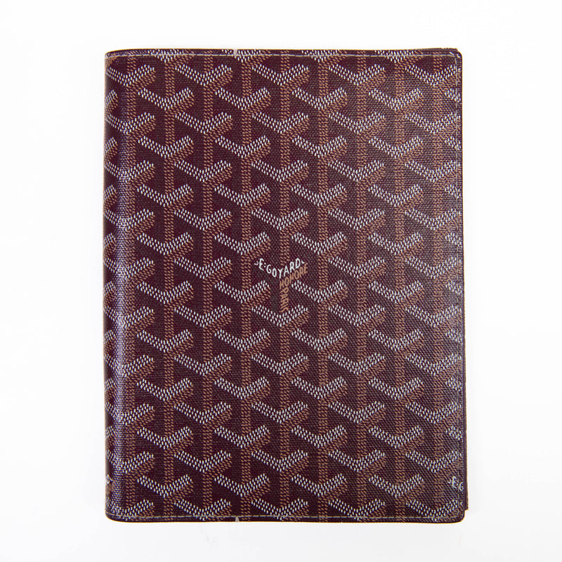 Goyard Burgundy Goyardine Couverture Castiglione Documents Cover