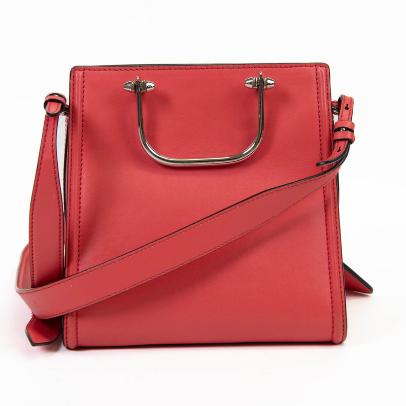 Alexander McQueen Red Leather The Short Story Handbag