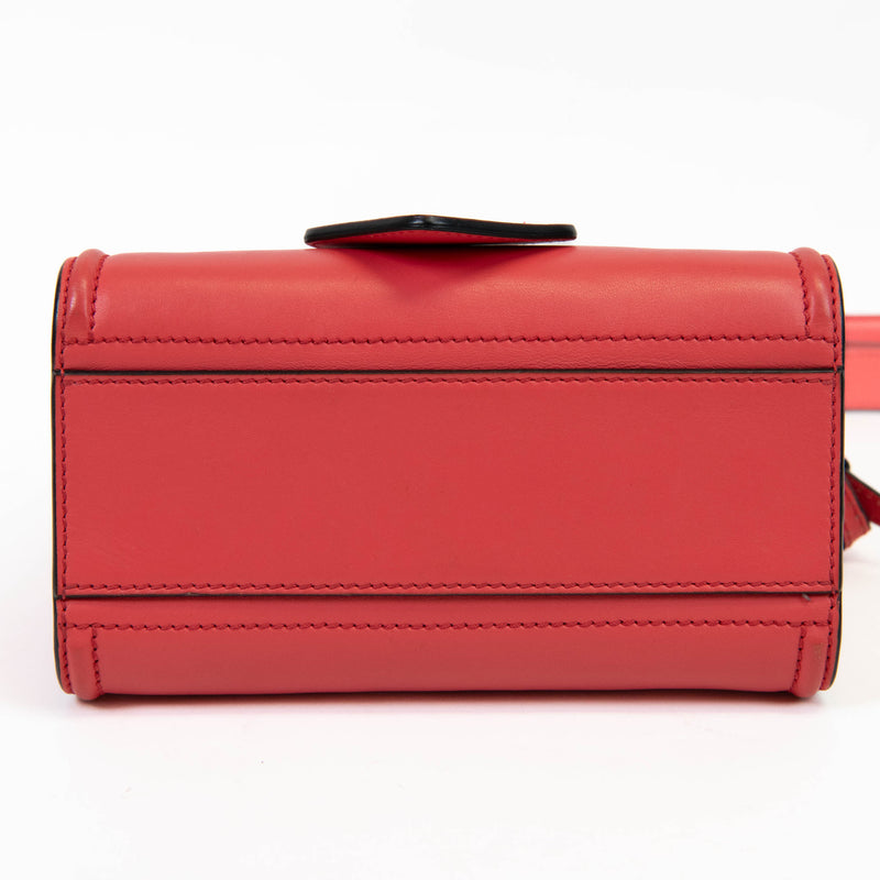 Alexander McQueen Red Leather The Short Story Handbag