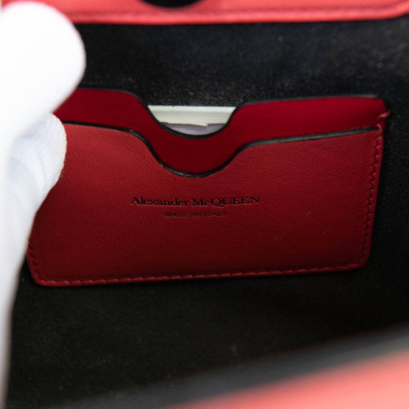 Alexander McQueen Red Leather The Short Story Handbag