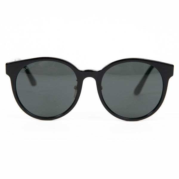 Gucci Acetate GG Web Round Eye Sunglasses GG0416SK Black