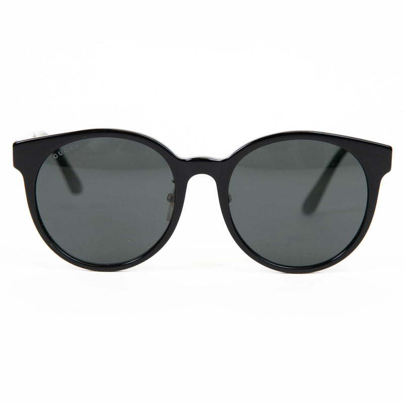 Gucci Acetate GG Web Round Eye Sunglasses GG0416SK Black