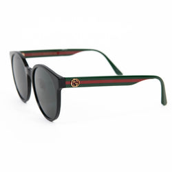 Gucci Acetate GG Web Round Eye Sunglasses GG0416SK Black