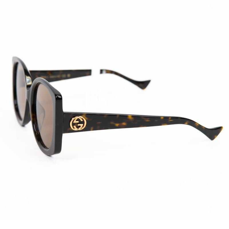 Gucci Tortoise Acetate Sunglasses GG1257S Sunglasses