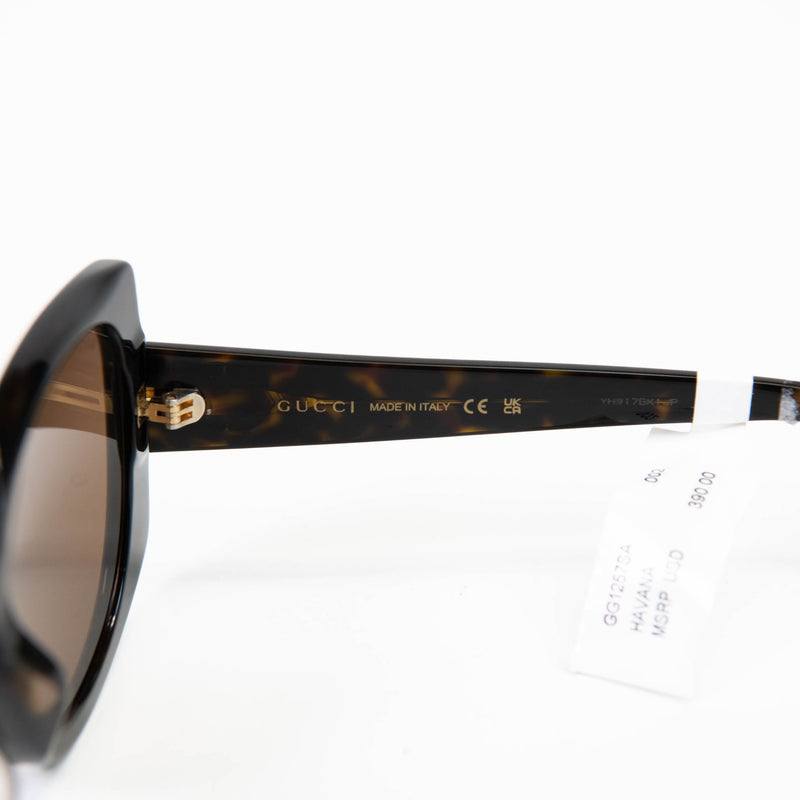 Gucci Tortoise Acetate Sunglasses GG1257S Sunglasses