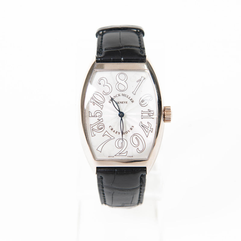 Franck Muller Curvex Crazy Hours White Gold Automatic Wristwatch