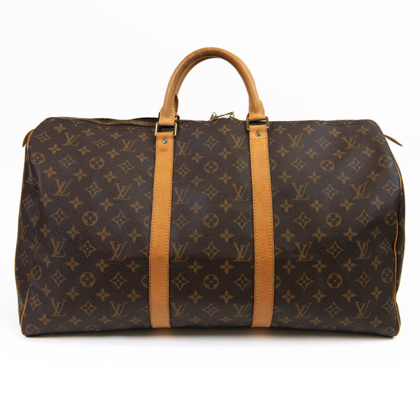 Louis Vuitton Brown Monogram Canvas Keepall 50