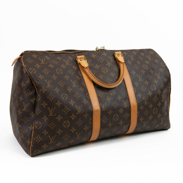 Louis Vuitton Brown Monogram Canvas Keepall 50