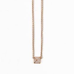 Hermes 18k Rose Gold and Diamond Clou d'H Small Model Pendant