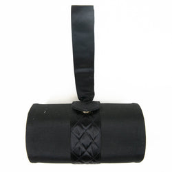 Fendi Black Satin Handle Clutch