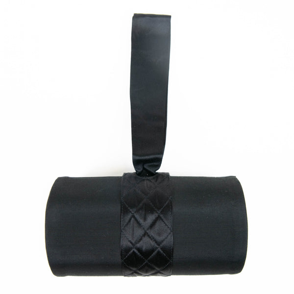 Fendi Black Satin Handle Clutch