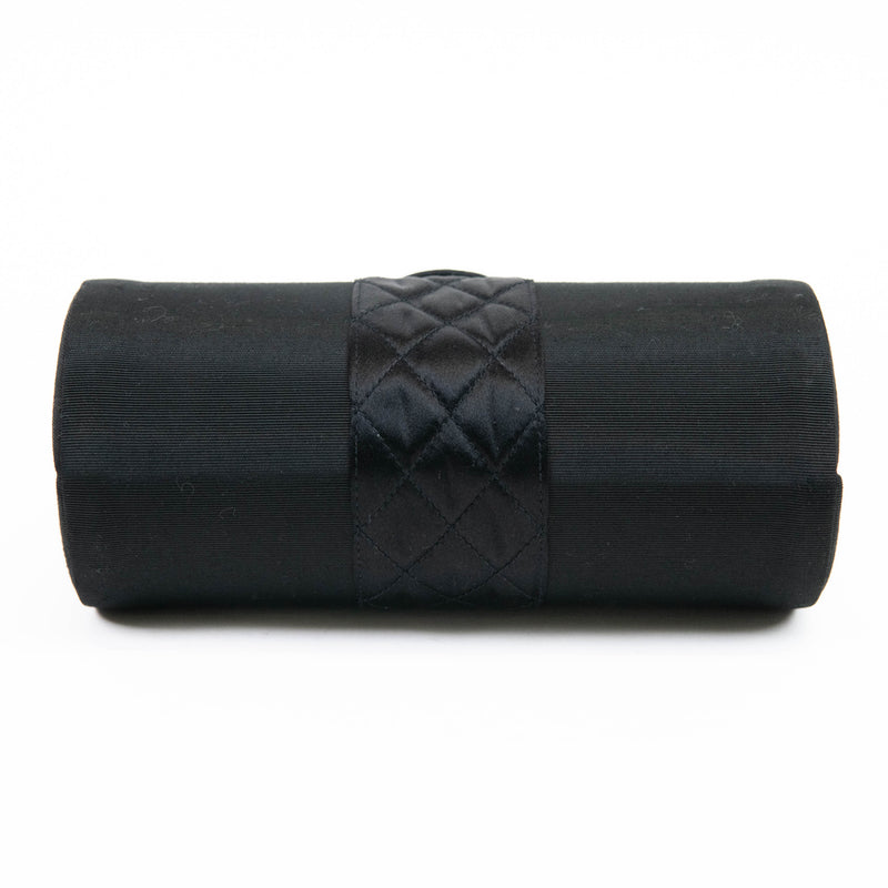 Fendi Black Satin Handle Clutch