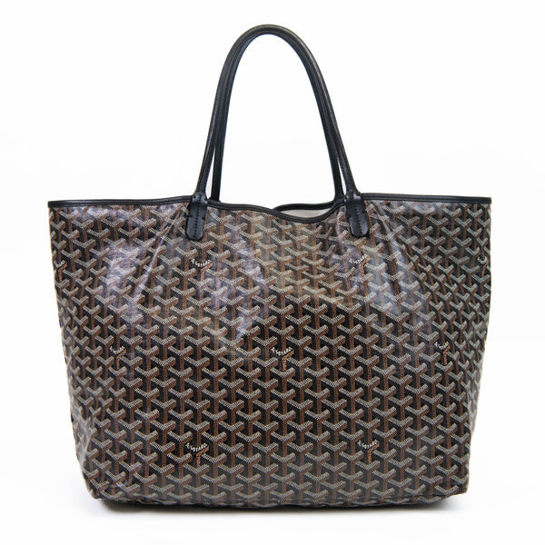 Goyard Black Goyardine Coated Canvas Saint Louis