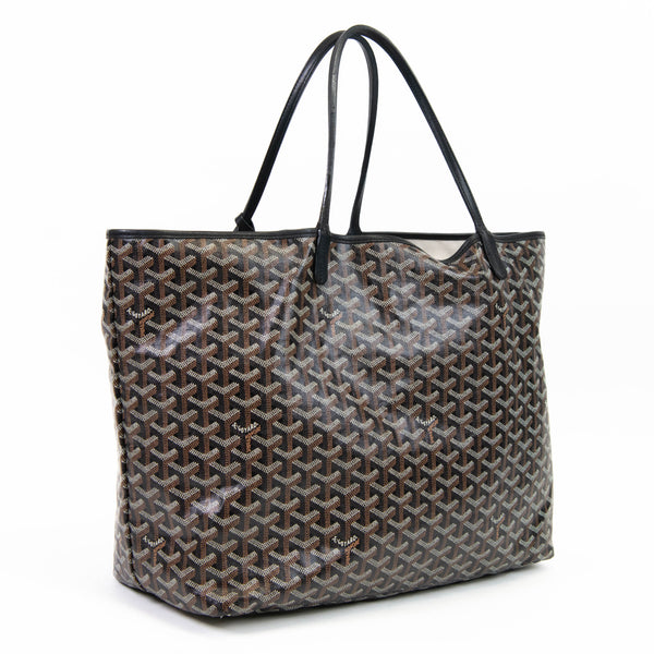 Goyard Black Goyardine Coated Canvas Saint Louis