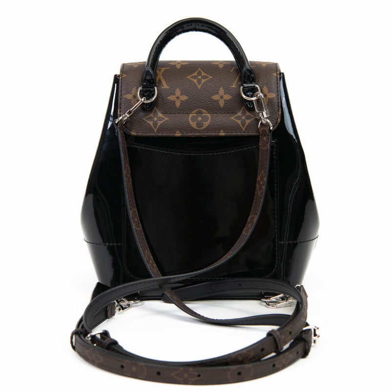 Louis Vuitton Black Patent Monogram Canvas Hot Springs Backpack