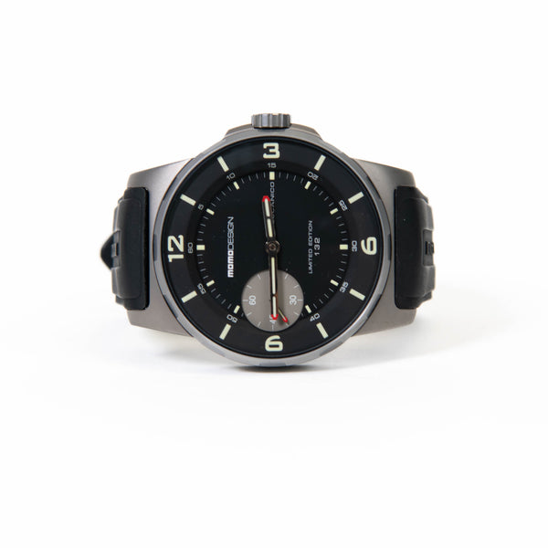 Momo Design Titanium Grey & Black Meccanico 44mm Wristwatch