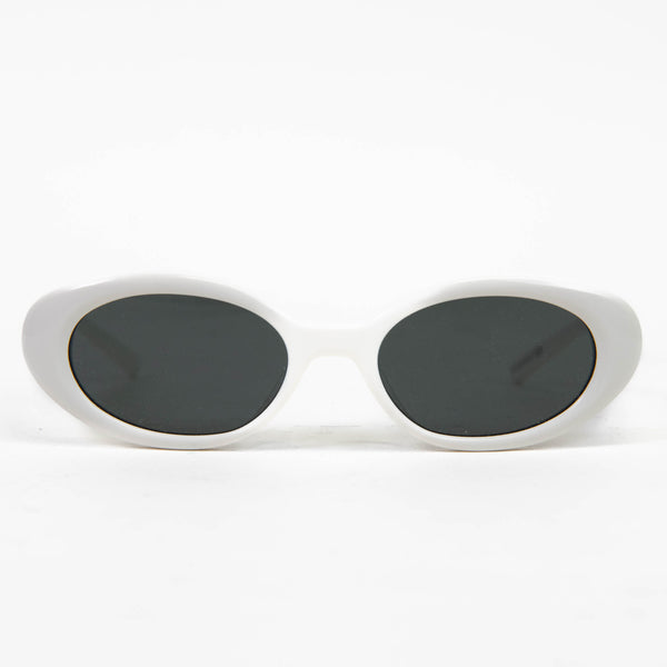 Maison Margiela – MM005 W2 White Oval Sunglasses