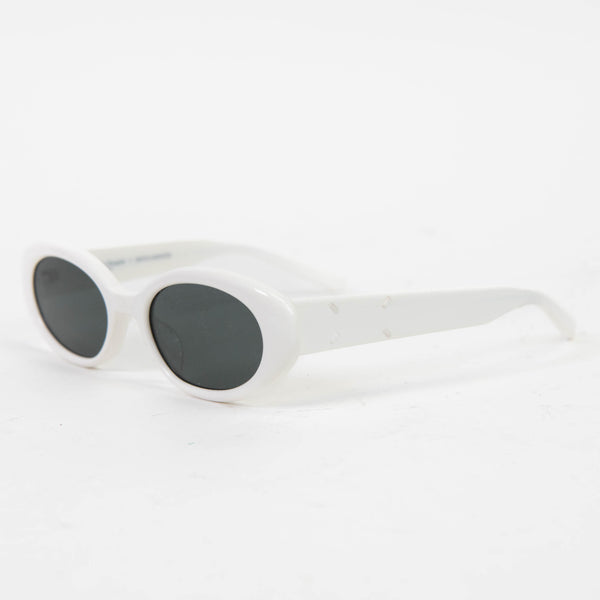 Maison Margiela – MM005 W2 White Oval Sunglasses