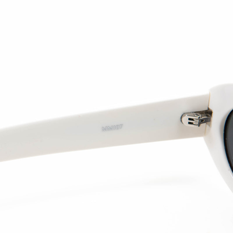 Maison Margiela – MM005 W2 White Oval Sunglasses