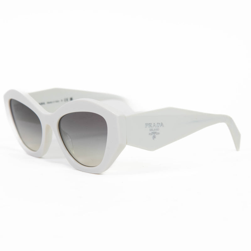 Prada White Acetate Symbole Sunglasses SPR 07Y-F