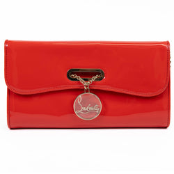 Christian Louboutin RIviera Orange Patent Leather Clutch