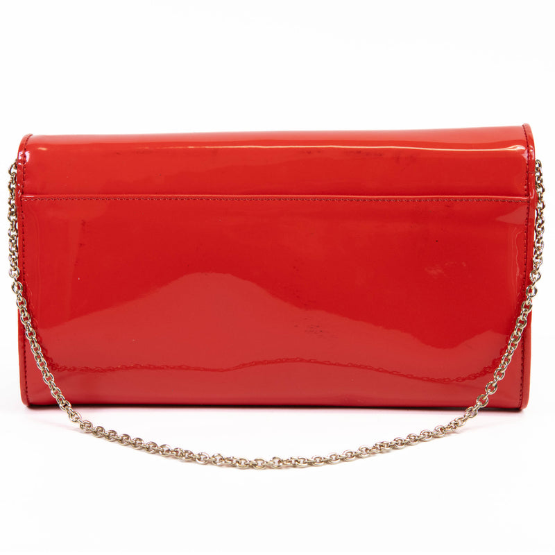 Christian Louboutin RIviera Orange Patent Leather Clutch