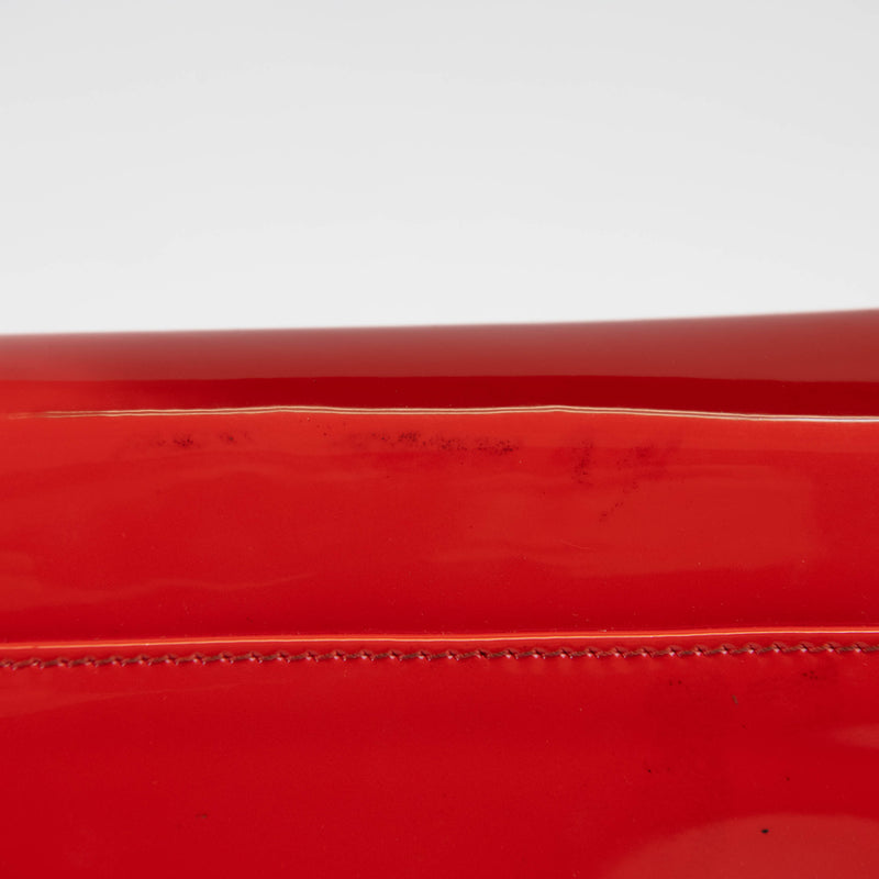 Christian Louboutin RIviera Orange Patent Leather Clutch