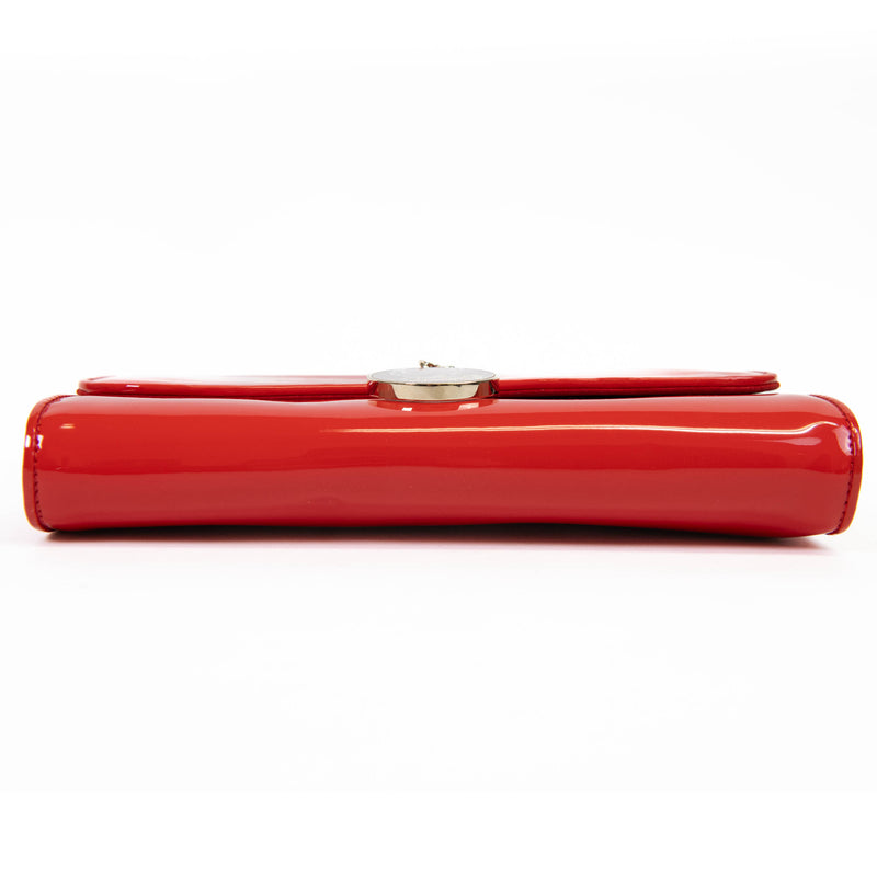 Christian Louboutin RIviera Orange Patent Leather Clutch