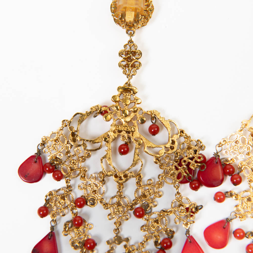 新品☆Jose & Maria Barrera☆美しいイヤリング☆オニキス石