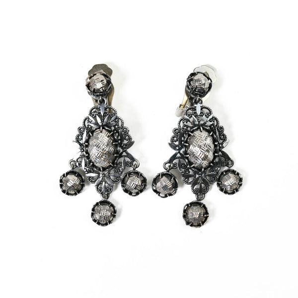 Bottega Venetta Silver Antoinette Earrings