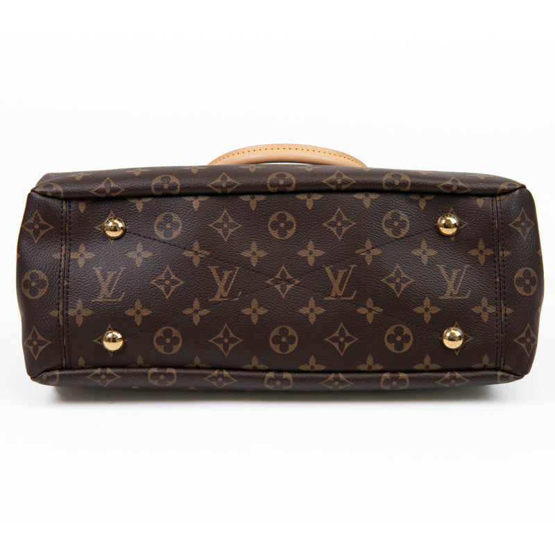 Louis Vuitton Brown Monogram Canvas and Cherry Interior Pallas Shoulder Bag