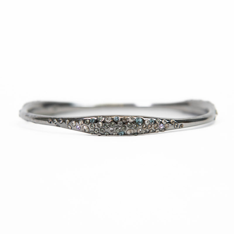 Alexis Bittar 'Miss Havisham' Encrusted Bangle in silver