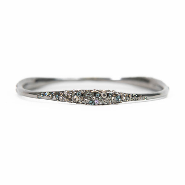 Alexis Bittar 'Miss Havisham' Encrusted Bangle in silver