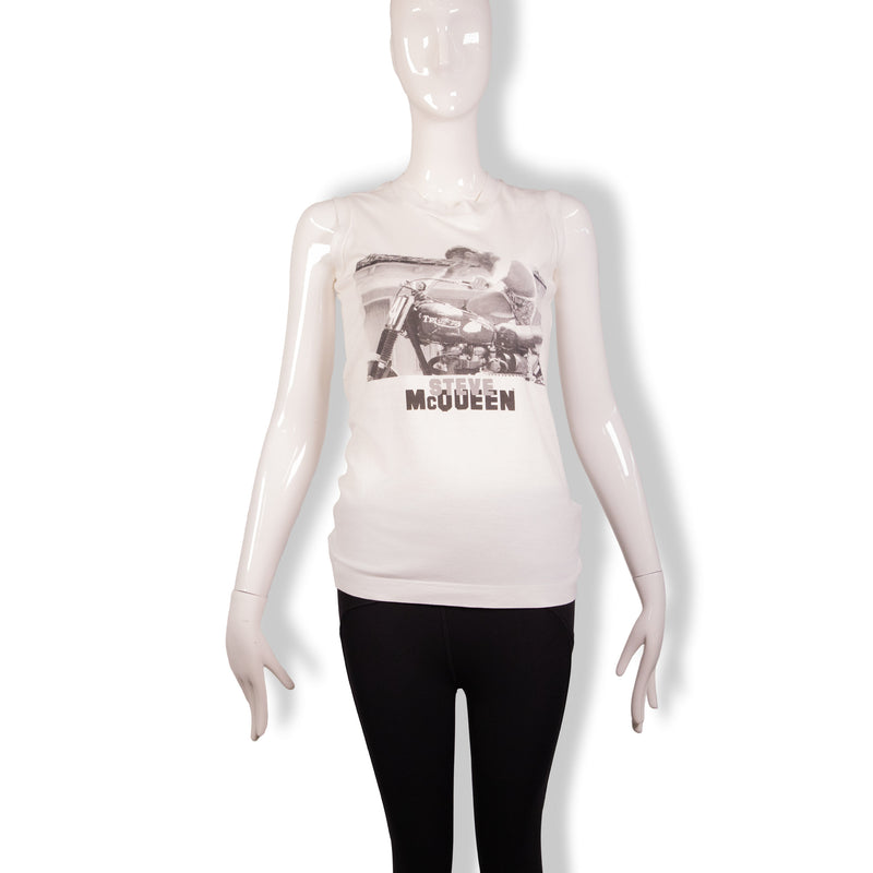 Dolce & Gabbana White Steve McQueen Muscle Tee Size 38