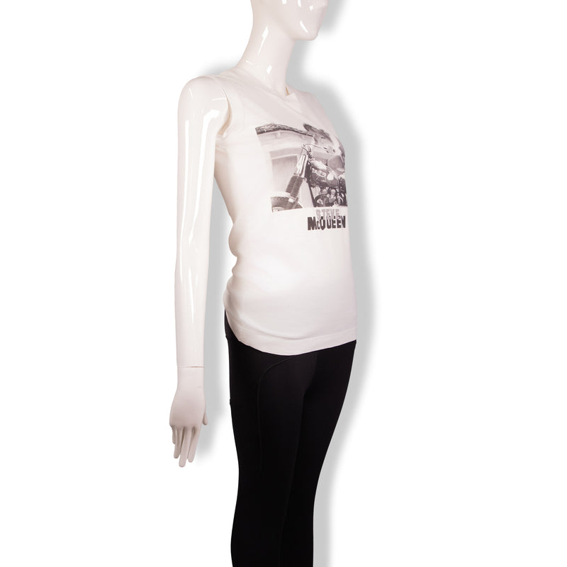 Dolce & Gabbana White Steve McQueen Muscle Tee Size 38