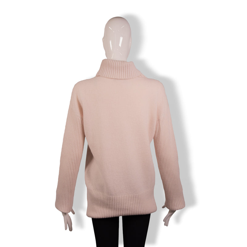Dolce & Gabbana Blush Pink Turtleneck Sweater Size S