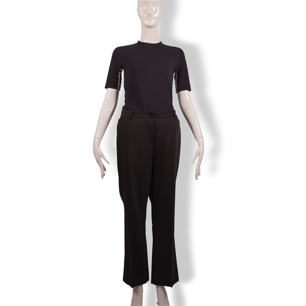 Dolce & Gabbana Black Straight-Leg Pants Size 48