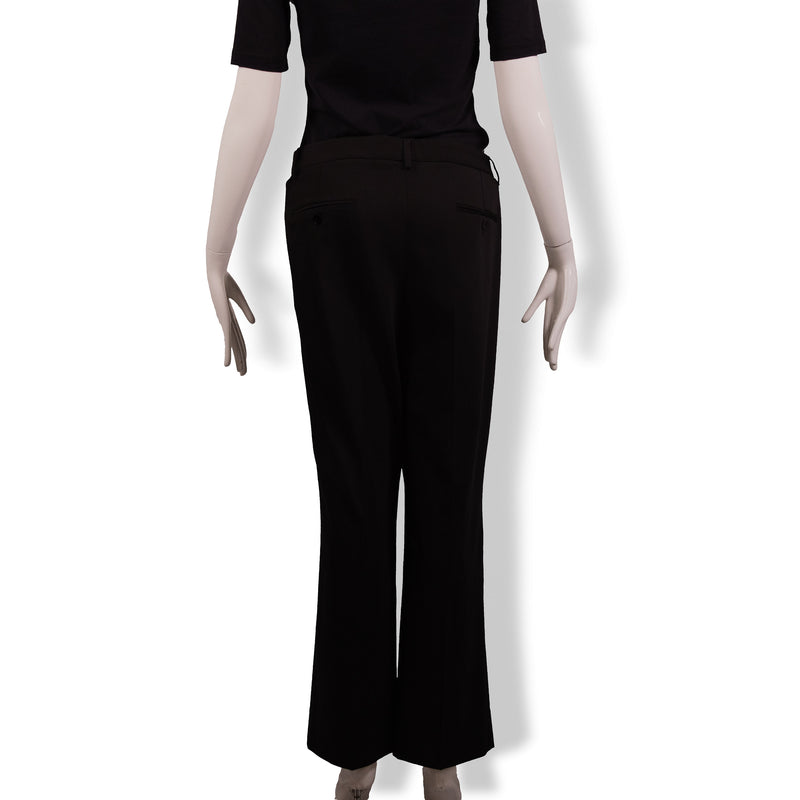 Dolce & Gabbana Black Straight-Leg Pants Size 48