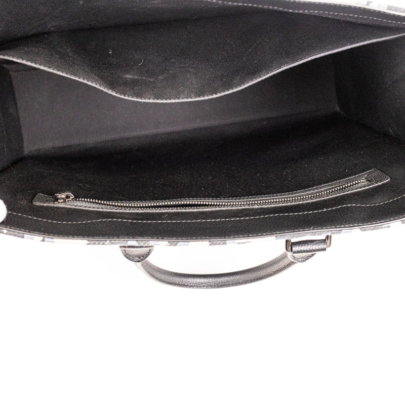 Dior Blue Oblique Monogram East West Tote