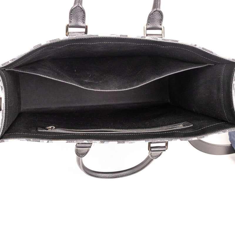 Dior Blue Oblique Monogram East West Tote